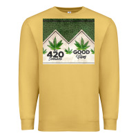 Antique Gold 420 somewhere good vibes weed tumbler2 Premium Sweatshirt - CTS Tumbler Store