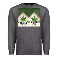 Charcoal Heather 420 somewhere good vibes weed tumbler2 Premium Sweatshirt - CTS Tumbler Store