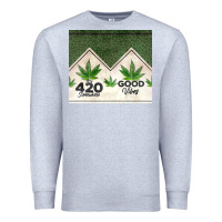 Heather Grey 420 somewhere good vibes weed tumbler2 Premium Sweatshirt - CTS Tumbler Store