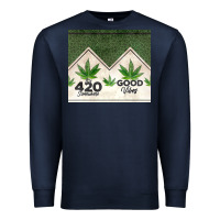Navy 420 somewhere good vibes weed tumbler2 Premium Sweatshirt - CTS Tumbler Store