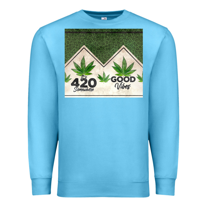 420 Somewhere Good Vibes Weed Tumbler2 Premium Sweatshirt by CTS Tumbler Store | Teevron