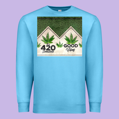 420 Somewhere Good Vibes Weed Tumbler2 Premium Sweatshirt Designed By Cts Tumbler Store