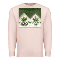 Pale Pink 420 somewhere good vibes weed tumbler2 Premium Sweatshirt - CTS Tumbler Store