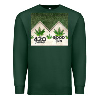 Sports Green 420 somewhere good vibes weed tumbler2 Premium Sweatshirt - CTS Tumbler Store