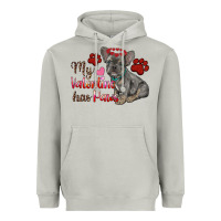 Moon Dust my valentine has paws french bulldog Heavyweight Hoodie - RanaPortraitStore