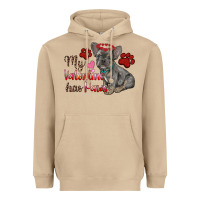 Mushroom my valentine has paws french bulldog Heavyweight Hoodie - RanaPortraitStore