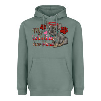 Sage my valentine has paws french bulldog Heavyweight Hoodie - RanaPortraitStore