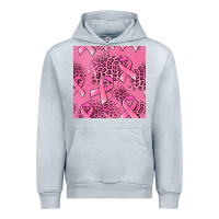 Heather Grey breast cancer seamless pattern Urban Hoodie - Jasminsmagicworld