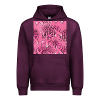 Mauve Wine breast cancer seamless pattern Urban Hoodie - Jasminsmagicworld