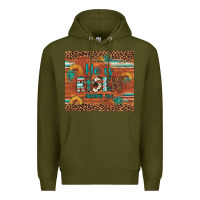 Army Green he is risen gemstone sunflower leopard Premium Hoodie - Artiststas