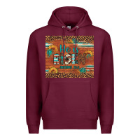 Burgundy he is risen gemstone sunflower leopard Premium Hoodie - Artiststas