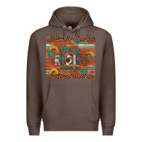 Coffee he is risen gemstone sunflower leopard Premium Hoodie - Artiststas