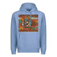 Colony Blue he is risen gemstone sunflower leopard Premium Hoodie - Artiststas