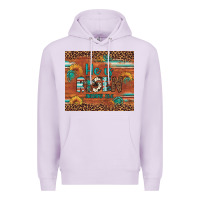 Lilac he is risen gemstone sunflower leopard Premium Hoodie - Artiststas