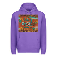 Purple he is risen gemstone sunflower leopard Premium Hoodie - Artiststas