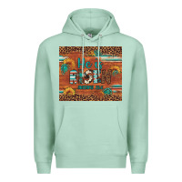 Seafoam he is risen gemstone sunflower leopard Premium Hoodie - Artiststas