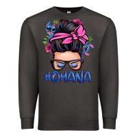 Smoke ohana stitch messy bun Premium Sweatshirt - Zillion Design Studio