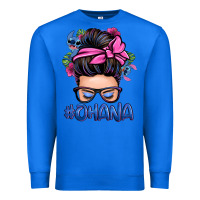 True Royal ohana stitch messy bun Premium Sweatshirt - Zillion Design Studio