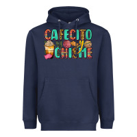 Navy cafecito y chisme Heavyweight Hoodie - Zillion Design Studio
