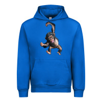 Cobalt baby chimpanzee Urban Hoodie - LillyAllenDesigns