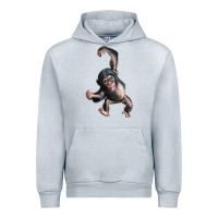 Heather Grey baby chimpanzee Urban Hoodie - LillyAllenDesigns