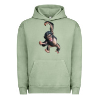 Pigment Oil Green baby chimpanzee Urban Hoodie - LillyAllenDesigns
