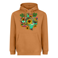 Meerkat texas map Heavyweight Hoodie - Zillion Design Studio