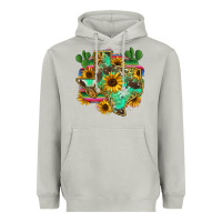 Moon Dust texas map Heavyweight Hoodie - Zillion Design Studio