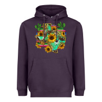 Plum texas map Heavyweight Hoodie - Zillion Design Studio