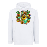 White texas map Heavyweight Hoodie - Zillion Design Studio