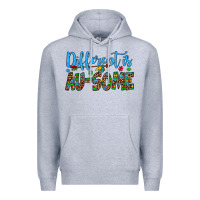 Heather Grey different is au some Premium Hoodie - Artiststas