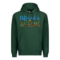 Sports Green different is au some Premium Hoodie - Artiststas