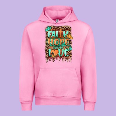 Faith Hope And Love Urban Hoodie Designed By Barkaloodesign