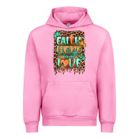 Fuchsia Pink faith hope and love Urban Hoodie - BarkalooDesign