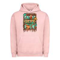 Pigment Salmon faith hope and love Urban Hoodie - BarkalooDesign