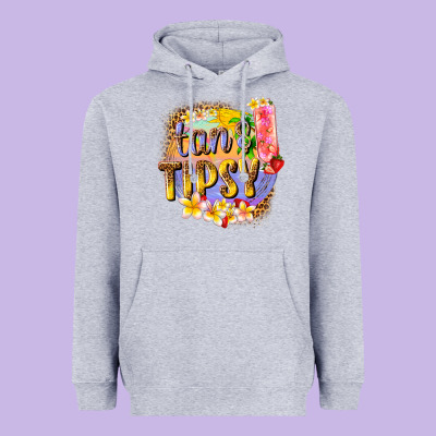 Tan Tipsy Summer Heavyweight Hoodie Designed By Texasbilliewilder