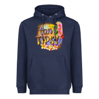 Navy tan tipsy summer Heavyweight Hoodie - texasbilliewilder