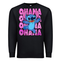 Black ohana stitch Premium Sweatshirt - Zillion Design Studio
