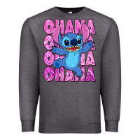 Charcoal Heather ohana stitch Premium Sweatshirt - Zillion Design Studio