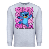 Heather Grey ohana stitch Premium Sweatshirt - Zillion Design Studio