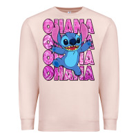 Pale Pink ohana stitch Premium Sweatshirt - Zillion Design Studio