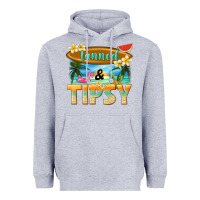 Heather Grey tanned and tipsy Heavyweight Hoodie - texasbilliewilder