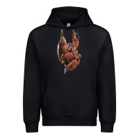 Black Orangutan And Baby Urban Hoodie - LillyAllenDesigns