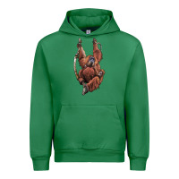 Emerald Orangutan And Baby Urban Hoodie - LillyAllenDesigns