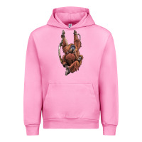 Fuchsia Pink Orangutan And Baby Urban Hoodie - LillyAllenDesigns