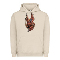 Pigment French Oak Orangutan And Baby Urban Hoodie - LillyAllenDesigns