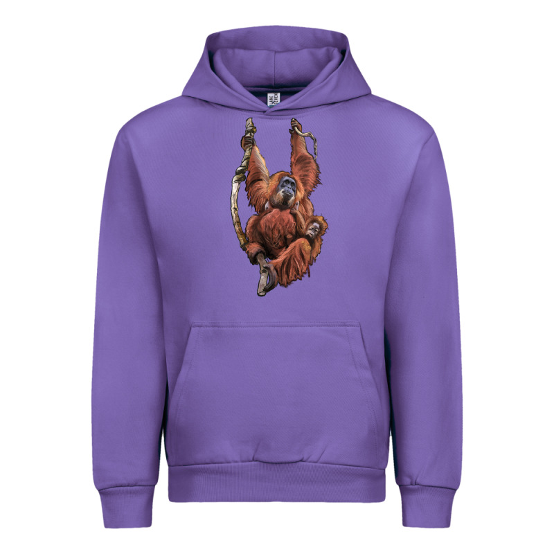 Orangutan And Baby Urban Hoodie by LillyAllenDesigns | Teevron