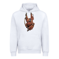 White Orangutan And Baby Urban Hoodie - LillyAllenDesigns