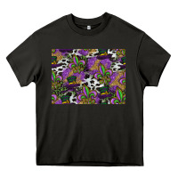 Asphalt mardi gras celebration pattern Heavy Core Tee - CowhideDigitalArt
