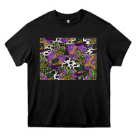 Black mardi gras celebration pattern Heavy Core Tee - CowhideDigitalArt